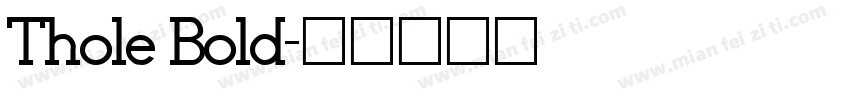 Thole Bold字体转换
